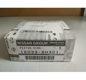 Кольца поршневые Nissan Bassara, 
Prairie, 
Presage, 
Primera, Nissan 12033-8H301, 12033-8H300